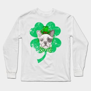 Funny Bulldog lover for irish Long Sleeve T-Shirt